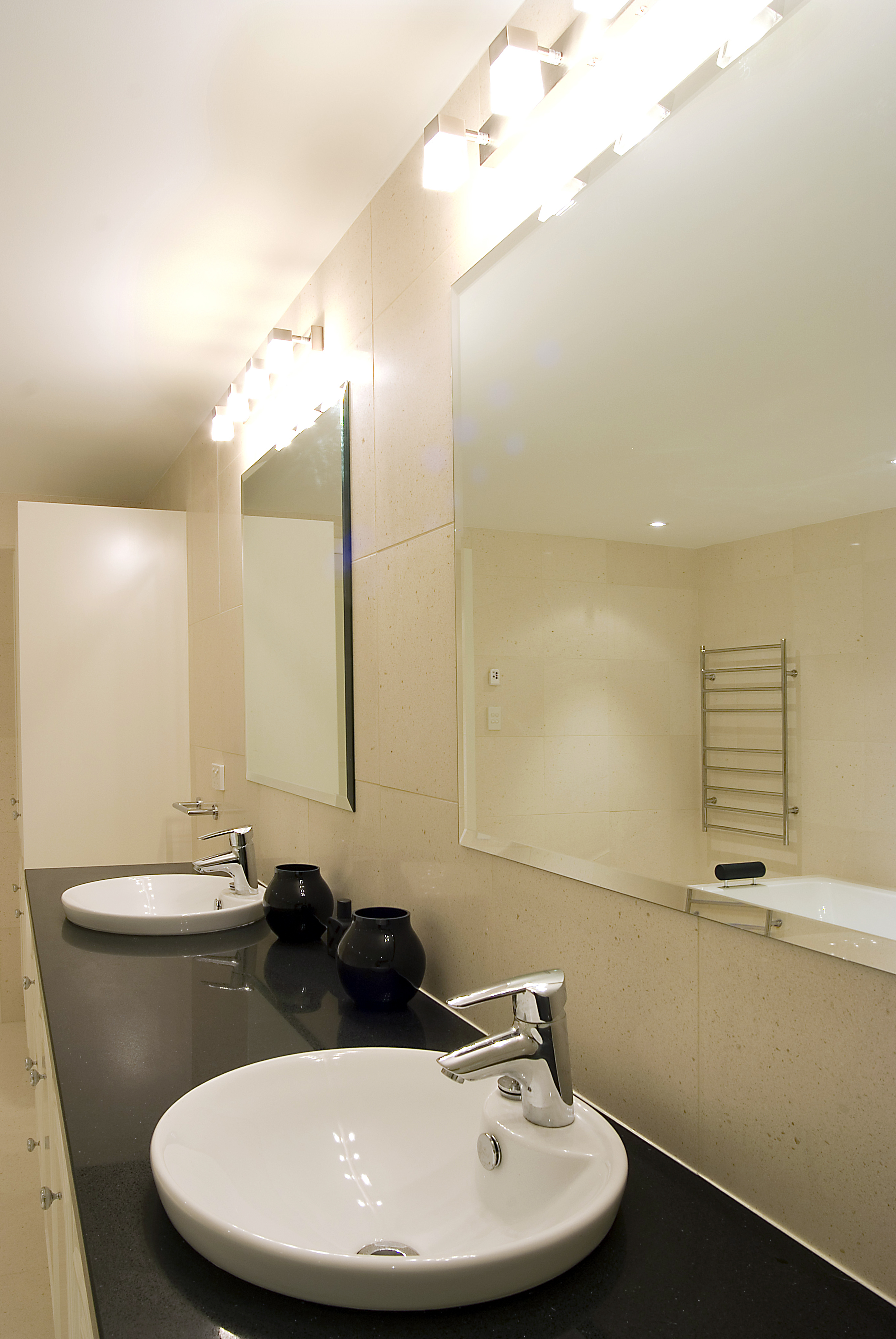 Carseldine wall lights over double vanity