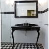 Tallowood Lane Cashmere black console swan lever tapware traditional tiles